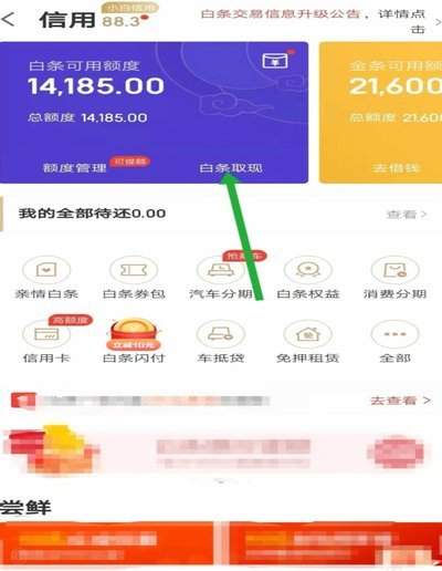 白条套取现金最佳方法 秒到账户