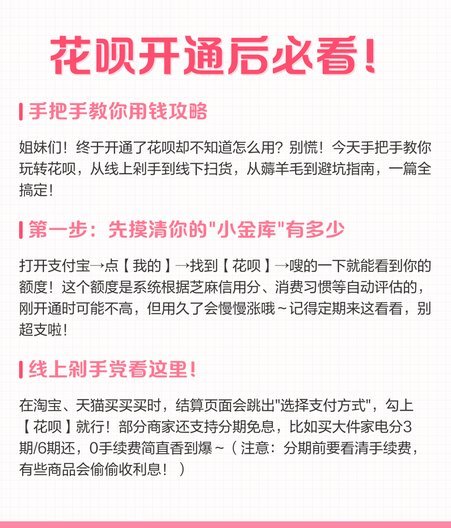 花呗资金周转和合理使用攻略（避坑指南）