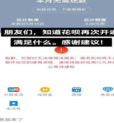 花呗出什么事儿了啊
