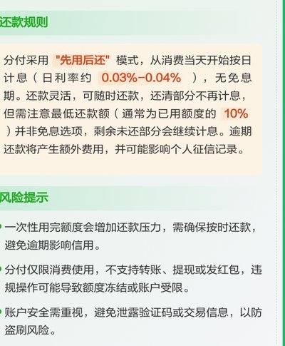 分付额度到底有多少？